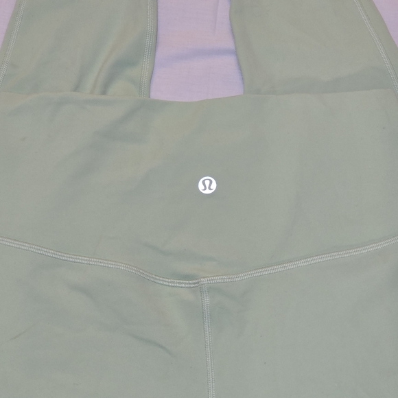 Lululemon Align Hi Rise Leggings Palm Court Pant Light Mint Green 28", sz 10 - Picture 5 of 6